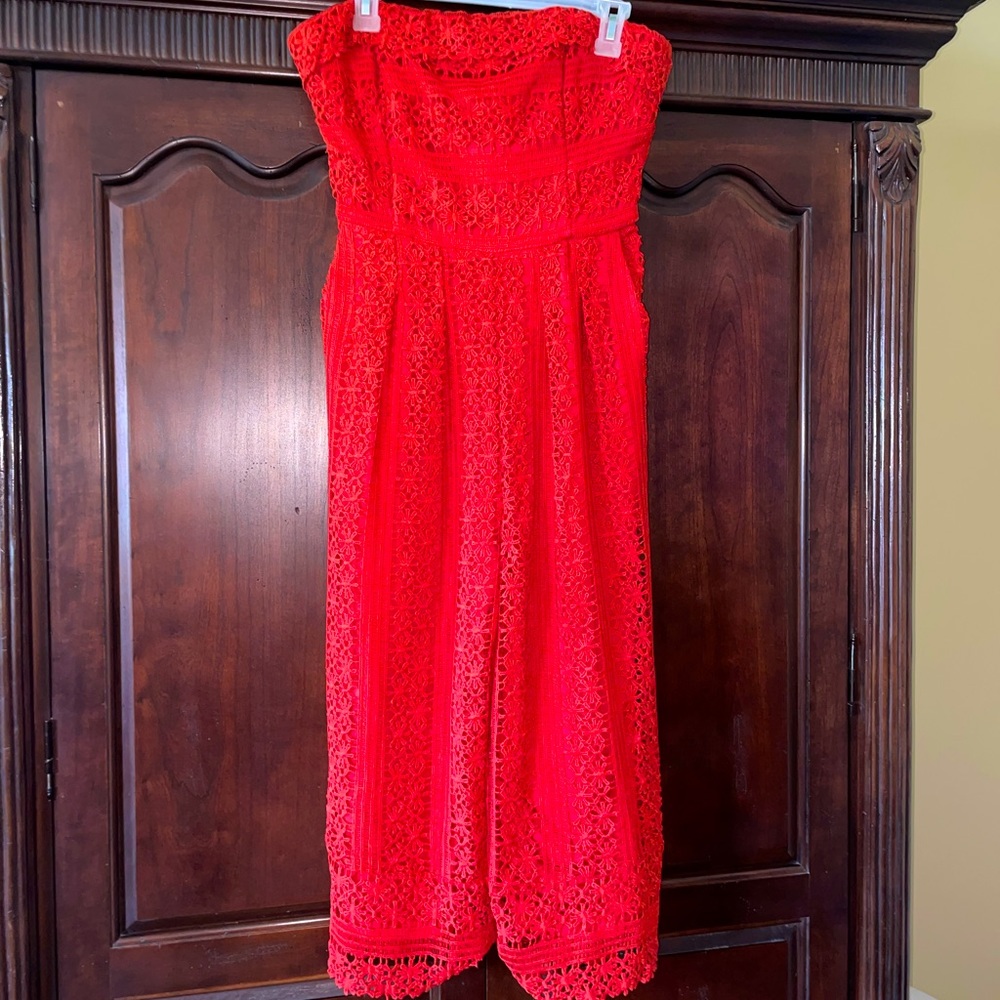 GREYLIN red romper. Size medium and worn once.